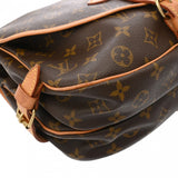 LOUIS VUITTON ルイヴィトン モノグラム ソミュール 30 ブラウン M42256 レディース モノグラムキャンバス ショルダーバッグ Bランク 中古 銀蔵