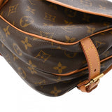 LOUIS VUITTON ルイヴィトン モノグラム ソミュール 30 ブラウン M42256 レディース モノグラムキャンバス ショルダーバッグ Bランク 中古 銀蔵