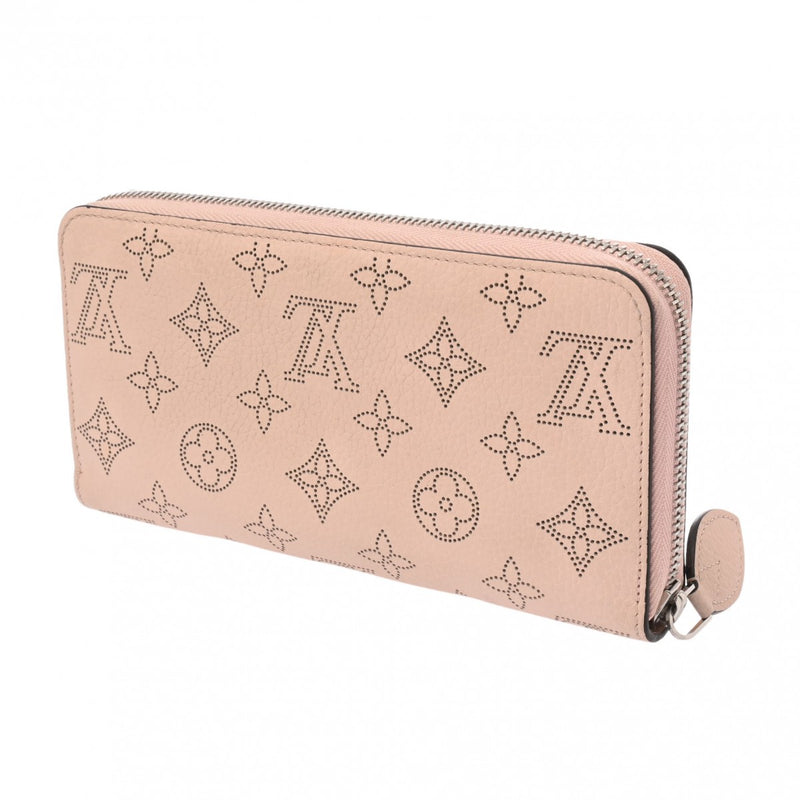 LOUIS VUITTON ルイヴィトン モノグラムマヒナ ジッピーウォレット マグノリア M61868 RFIDタグ(ICチップ) レディース マヒナレザー 長財布 ABランク 中古 銀蔵