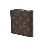 LOUIS VUITTON ルイヴィトン モノグラム コンパクトジップ  ブラウン M61667 ユニセックス モノグラムキャンバス 二つ折り財布 ABランク 中古 銀蔵