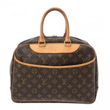 LOUIS VUITTON ルイヴィトン モノグラム ドーヴィル ブラウン M47270 レディース モノグラムキャンバス ハンドバッグ Bランク 中古 銀蔵