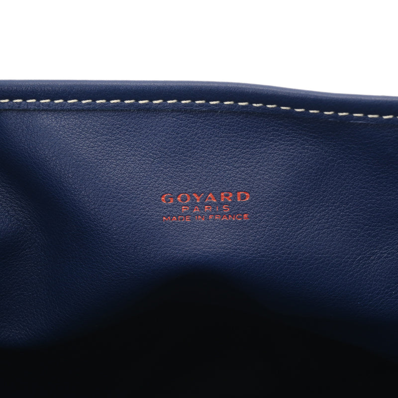 GOYARD ゴヤール アンジュ GM ネイビー レディース PVC/レザー トートバッグ ABランク 中古 銀蔵