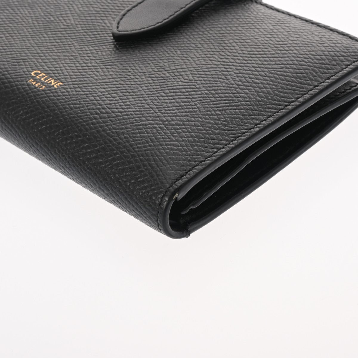 セリーヌミディアム ストラップウォレット ブラック レディース