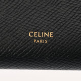 CELINE セリーヌ ミディアム ストラップウォレット ブラック 10B643BFP レディース レザー 二つ折り財布 ABランク 中古 銀蔵