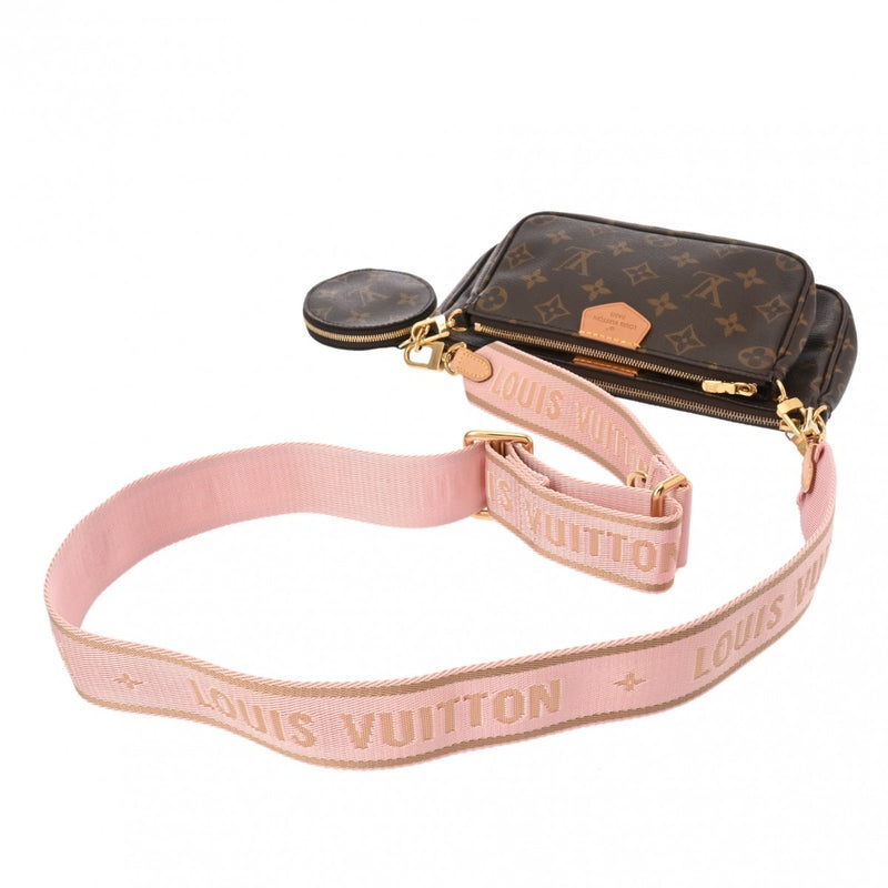 LOUIS VUITTON ルイヴィトン モノグラム ミュルティ ポシェットアクセソワール ローズクレール M44840 レディース モノグラムキャンバス ショルダーバッグ ABランク 中古 銀蔵