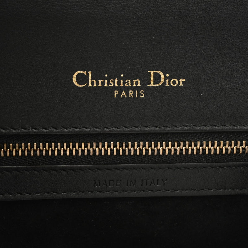 CHRISTIAN DIOR クリスチャンディオール ディオラマ チェーンショルダー スタッズ ブラック レディース レザー ショルダーバッグ ABランク 中古 銀蔵