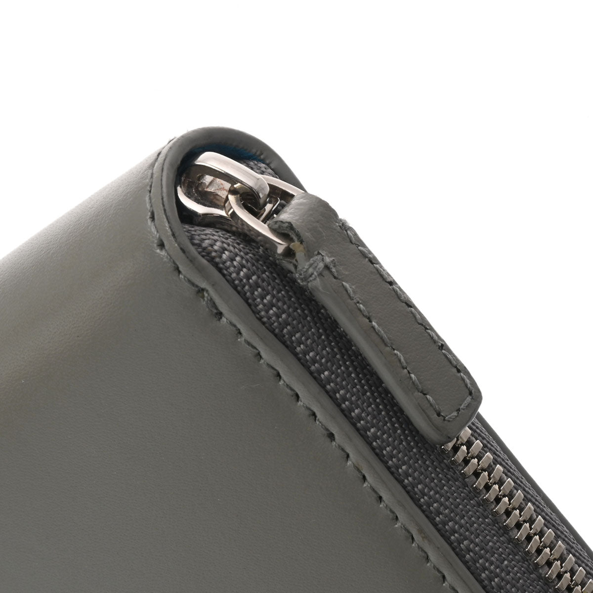 【未使用級】バレンシアガ コンチネンタルウォレット ラウンドジップ モノグラム バレンシアガ コンチネンタル ラウンドジップウォレット グレー/水色