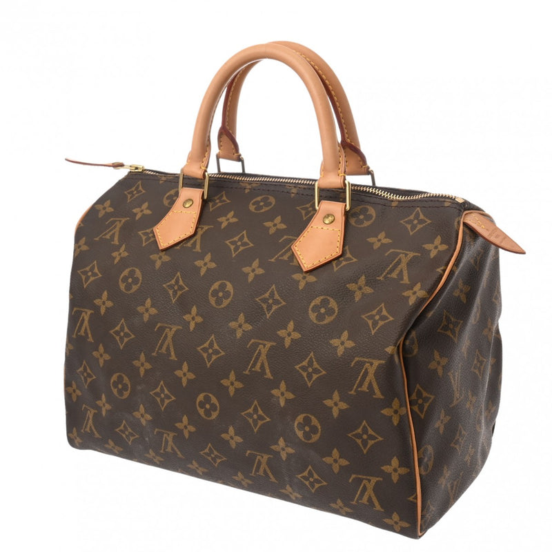 LOUIS VUITTON ルイヴィトン モノグラム スピーディ 30 旧型 ブラウン M41526 レディース モノグラムキャンバス ハンドバッグ ABランク 中古 銀蔵