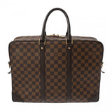 LOUIS VUITTON ルイヴィトン ダミエ ポルトドキュマンヴォワヤージュ ブラウン N41122 メンズ ダミエキャンバス ビジネスバッグ Bランク 中古 銀蔵