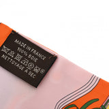 HERMES エルメス ツイリー CAMAILS オレンジ/マルチ レディース シルク100％ スカーフ Aランク 中古 銀蔵