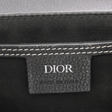 CHRISTIAN DIOR クリスチャンディオール サドル スモールフラップ メッセンジャー ブラック 1ADP0049YKK_H00N ユニセックス グレインドカーフ ショルダーバッグ Bランク 中古 銀蔵