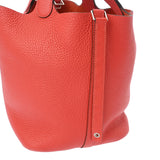 HERMES エルメス ピコタンロック MM  ルージュピヴォワンヌ □R刻印(2014年頃) レディース トリヨンクレマンス ハンドバッグ ABランク 中古 銀蔵