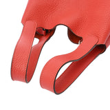 HERMES エルメス ピコタンロック MM  ルージュピヴォワンヌ □R刻印(2014年頃) レディース トリヨンクレマンス ハンドバッグ ABランク 中古 銀蔵