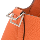 HERMES エルメス ピコタン ロック MM  オレンジ □P刻印(2012年頃) レディース トリヨンクレマンス ハンドバッグ ABランク 中古 銀蔵