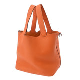 HERMES エルメス ピコタン ロック MM  オレンジ □P刻印(2012年頃) レディース トリヨンクレマンス ハンドバッグ ABランク 中古 銀蔵