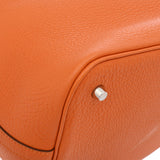 HERMES エルメス ピコタン ロック MM  オレンジ □P刻印(2012年頃) レディース トリヨンクレマンス ハンドバッグ ABランク 中古 銀蔵