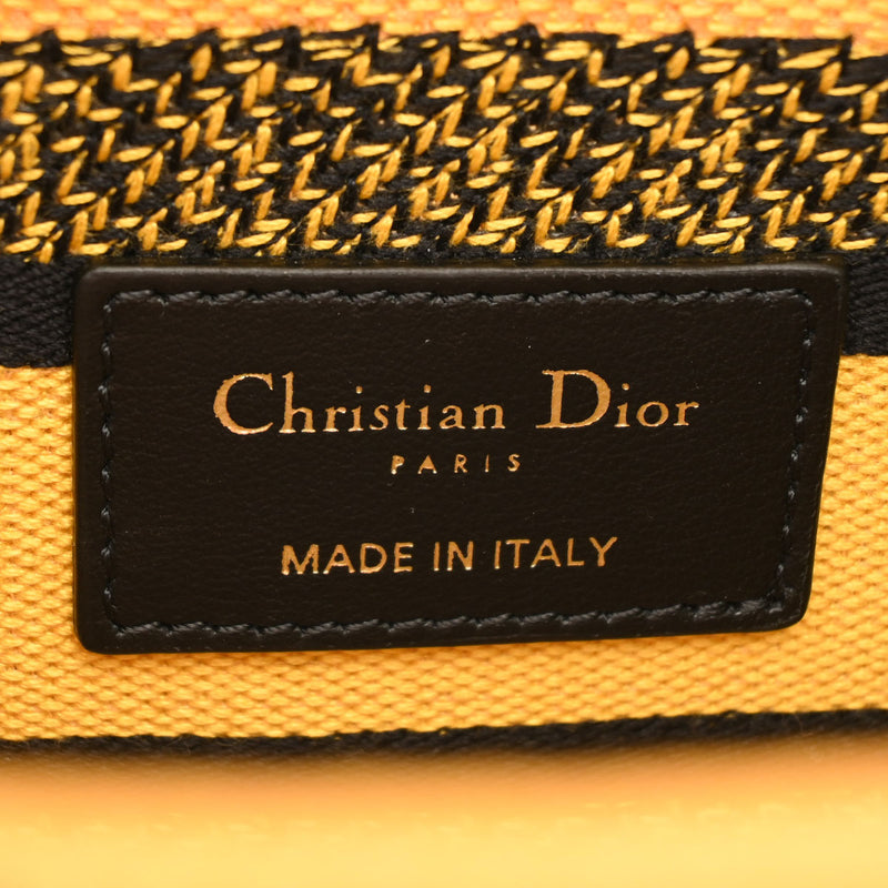 CHRISTIAN DIOR クリスチャンディオール LADY D-Lite Dフラワー イエロー/グリーン/ブルー レディース キャンバス ショルダーバッグ Aランク 中古 銀蔵