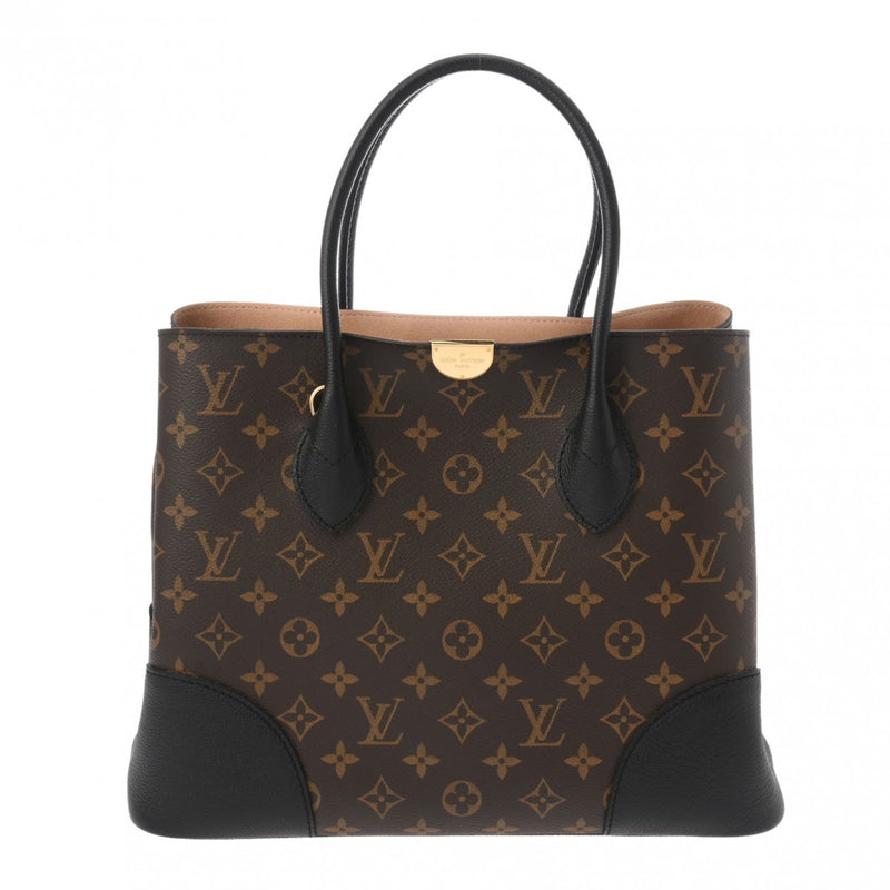 LOUIS VUITTON ルイヴィトン モノグラム フランドリン 2WAYトート ノワール M41595 レディース モノグラムキャンバス ハンドバッグ Aランク 中古 銀蔵