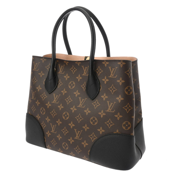 LOUIS VUITTON ルイヴィトン モノグラム フランドリン 2WAYトート ノワール M41595 レディース モノグラムキャンバス ハンドバッグ Aランク 中古 銀蔵