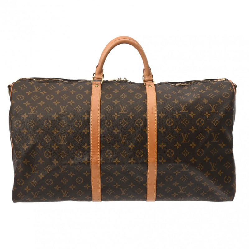 LOUIS VUITTON ルイヴィトン モノグラム キーポル バンドリエール 60 ブラウン M41412 ユニセックス モノグラムキャンバス ボストンバッグ Bランク 中古 銀蔵