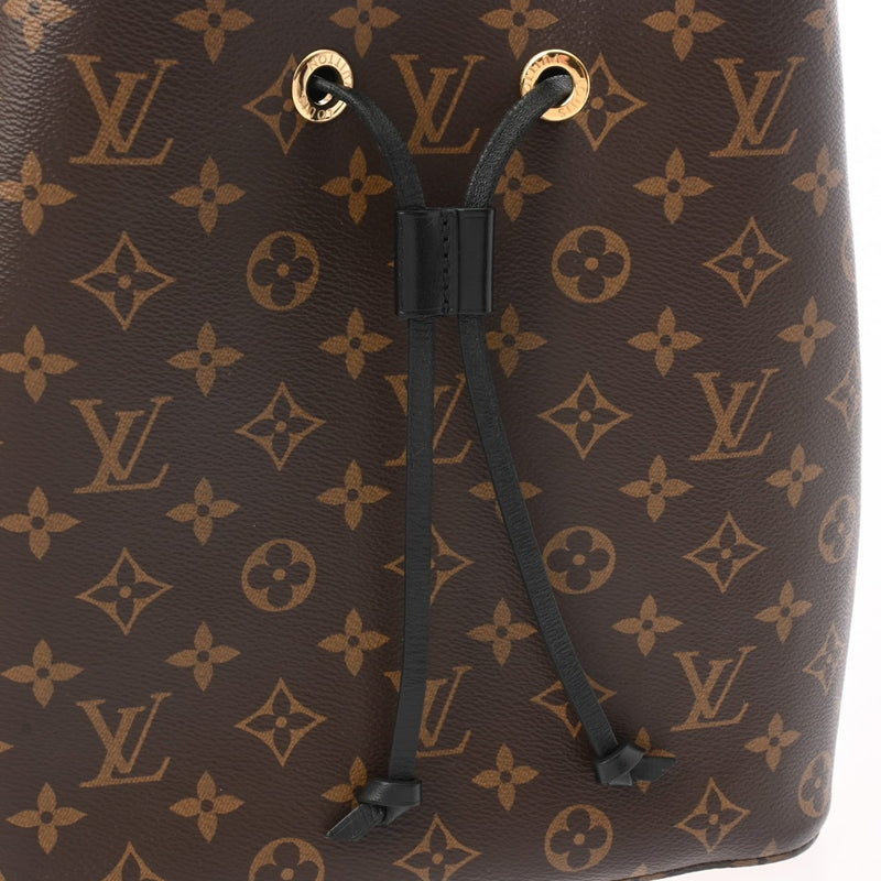 LOUIS VUITTON ルイヴィトン モノグラム ネオノエ ノワール/ブラウン M44020 レディース モノグラムキャンバス ショルダーバッグ Bランク 中古 銀蔵