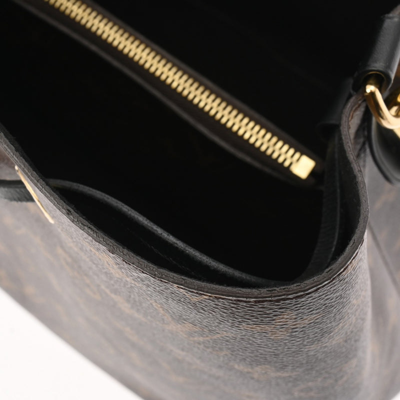 LOUIS VUITTON ルイヴィトン モノグラム ネオノエ ノワール/ブラウン M44020 レディース モノグラムキャンバス ショルダーバッグ Bランク 中古 銀蔵