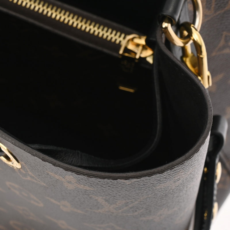 LOUIS VUITTON ルイヴィトン モノグラム ネオノエ ノワール/ブラウン M44020 レディース モノグラムキャンバス ショルダーバッグ Bランク 中古 銀蔵