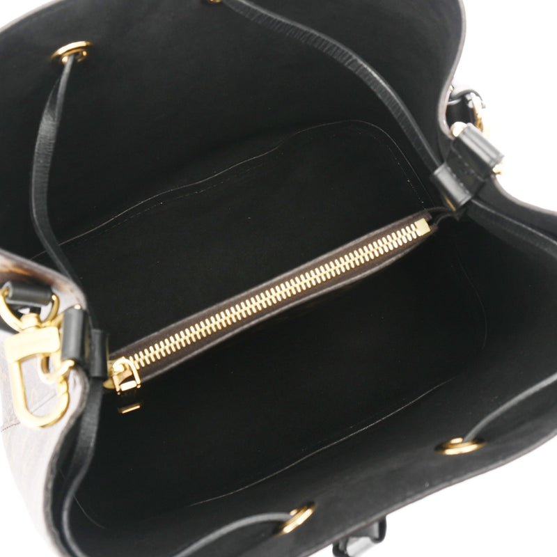 LOUIS VUITTON ルイヴィトン モノグラム ネオノエ ノワール/ブラウン M44020 レディース モノグラムキャンバス ショルダーバッグ Bランク 中古 銀蔵
