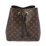 LOUIS VUITTON ルイヴィトン モノグラム ネオノエ ノワール/ブラウン M44020 レディース モノグラムキャンバス ショルダーバッグ Bランク 中古 銀蔵