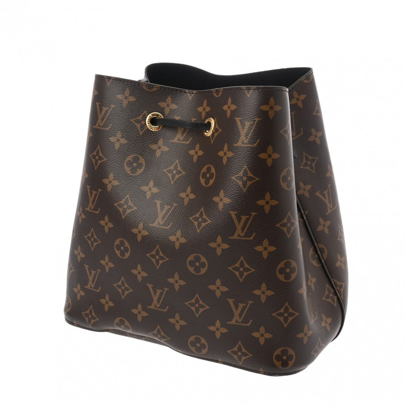 LOUIS VUITTON ルイヴィトン モノグラム ネオノエ ノワール/ブラウン M44020 レディース モノグラムキャンバス ショルダーバッグ Bランク 中古 銀蔵