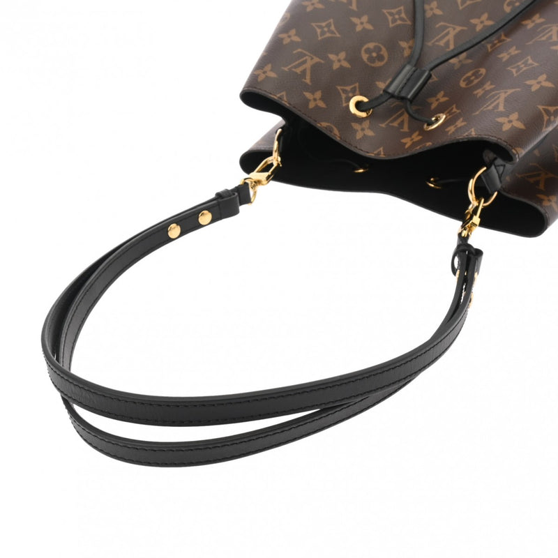 LOUIS VUITTON ルイヴィトン モノグラム ネオノエ ノワール/ブラウン M44020 レディース モノグラムキャンバス ショルダーバッグ Bランク 中古 銀蔵