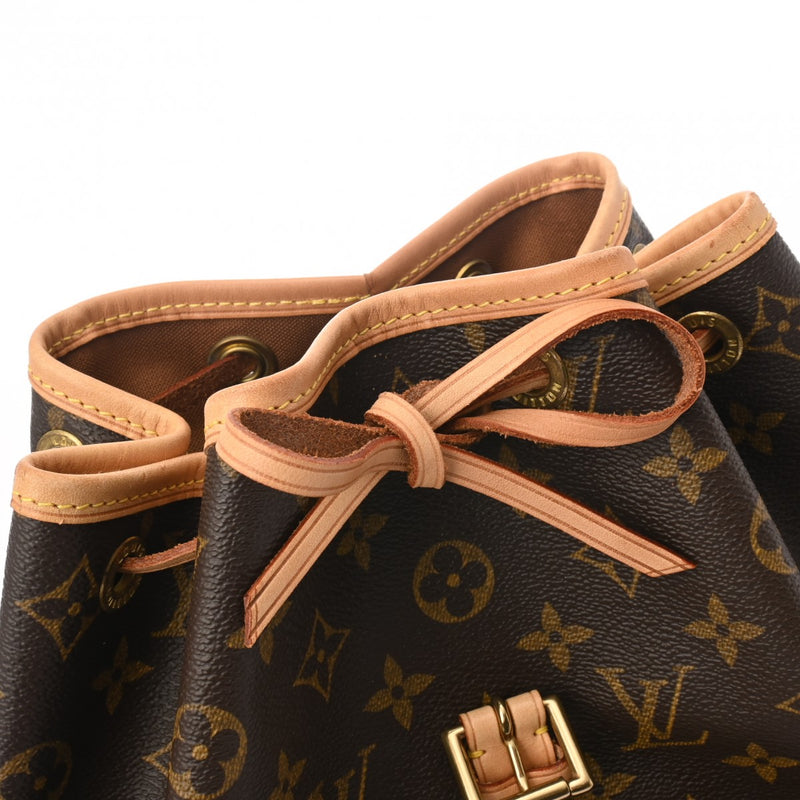 LOUIS VUITTON ルイヴィトン モノグラム モンスリ MM ブラウン M51136 レディース モノグラムキャンバス リュック・デイパック ABランク 中古 銀蔵