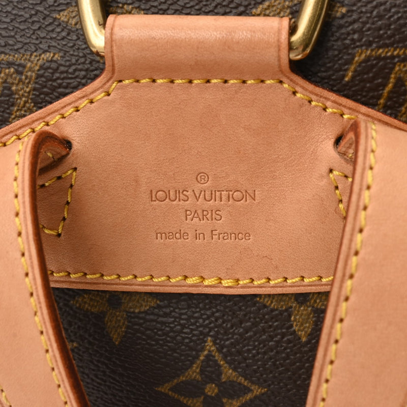 LOUIS VUITTON ルイヴィトン モノグラム モンスリ MM ブラウン M51136 レディース モノグラムキャンバス リュック・デイパック ABランク 中古 銀蔵