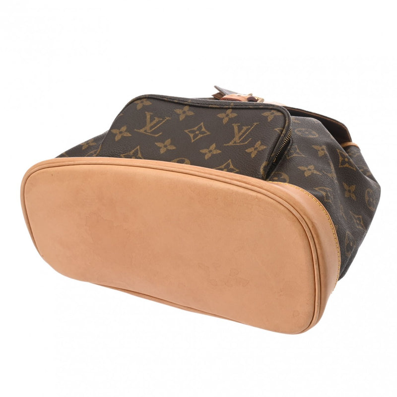 LOUIS VUITTON ルイヴィトン モノグラム モンスリ MM ブラウン M51136 レディース モノグラムキャンバス リュック・デイパック ABランク 中古 銀蔵