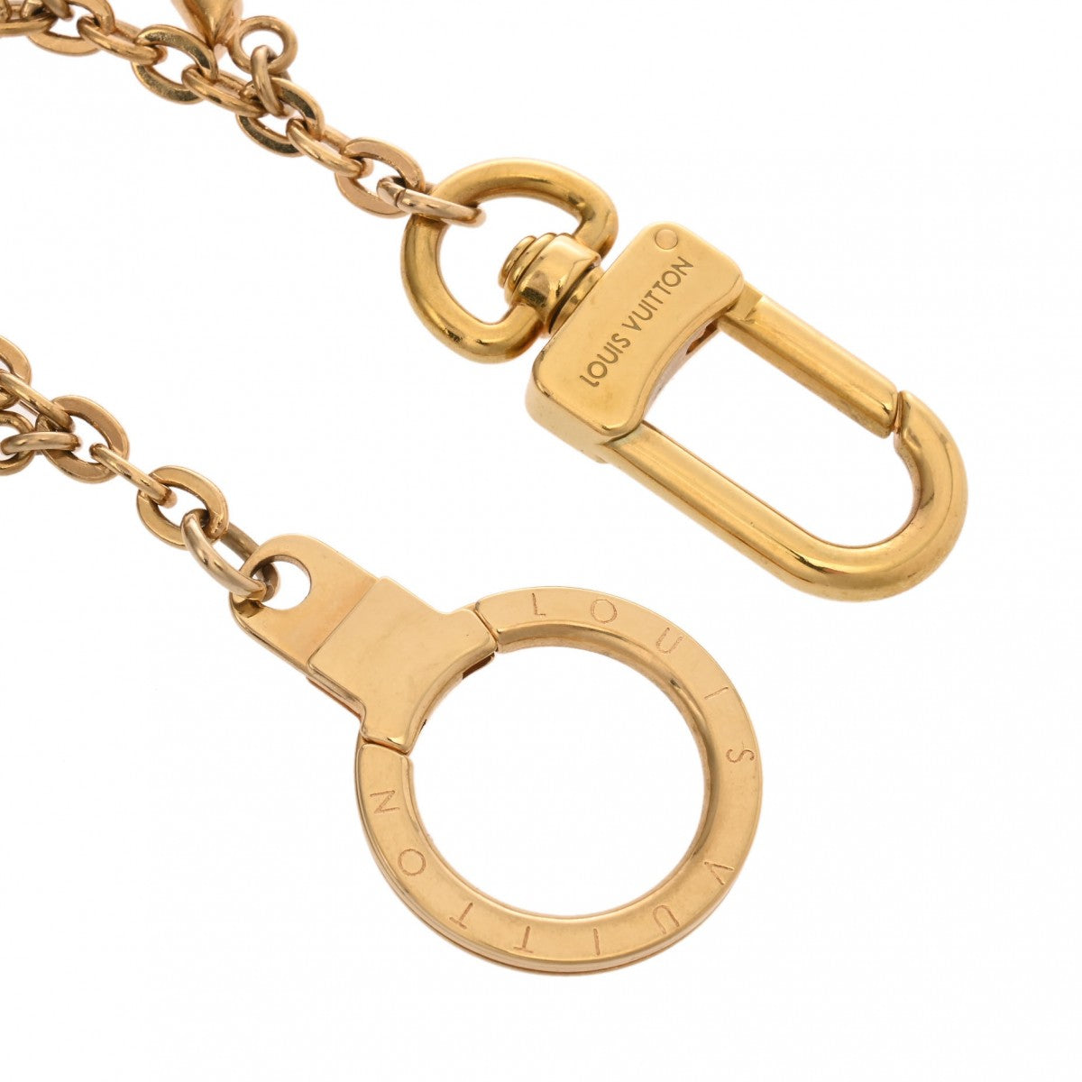 ルイヴィトンバッグチャーム チェーン ブルーミングフラワー ブラウン