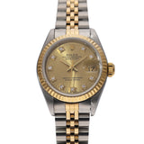 ロレックス デイトジャスト 10Pダイヤ 69173G L番(1990年頃製造) シャンパン/ダイヤモンド レディース 腕時計 自動巻き 中古 銀蔵