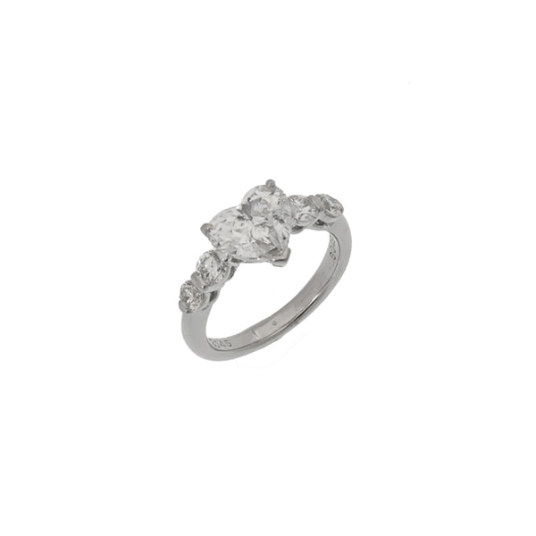 no brand ノーブランド ハートシェイプダイヤ2.144ct G-I1 0.60ct #12 11.5号 レディース Pt900プラチナ リング・指輪 Aランク 中古 銀蔵