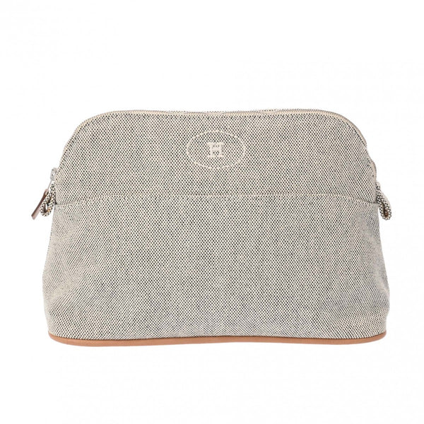 エルメス ポーチ MM 14142 グレー レディース キャンバス ポーチ