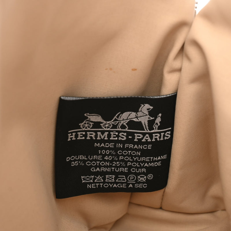 HERMES エルメス ボリード ポーチ MM ブラック レディース キャンバス ポーチ ABランク 中古 銀蔵