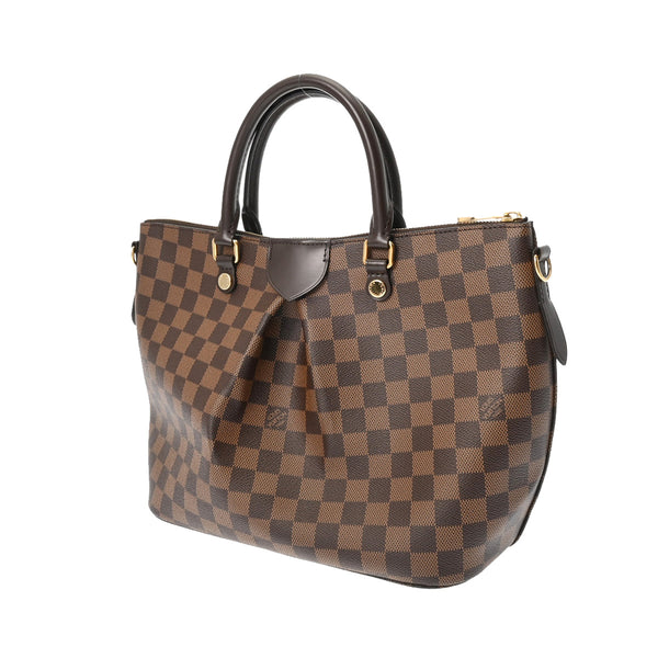 LOUIS VUITTON ルイヴィトン ダミエ シエナ PM 2WAY ブラウン N41545 レディース ダミエキャンバス ハンドバッグ Aランク 中古 銀蔵