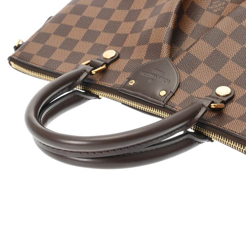 LOUIS VUITTON ルイヴィトン ダミエ シエナ PM 2WAY ブラウン N41545 レディース ダミエキャンバス ハンドバッグ Aランク 中古 銀蔵