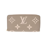 LOUIS VUITTON ルイヴィトン モノグラムアンプラント ジッピーウォレット トゥルトレール/クレーム M69794 レディース レザー 長財布 Aランク 中古 銀蔵