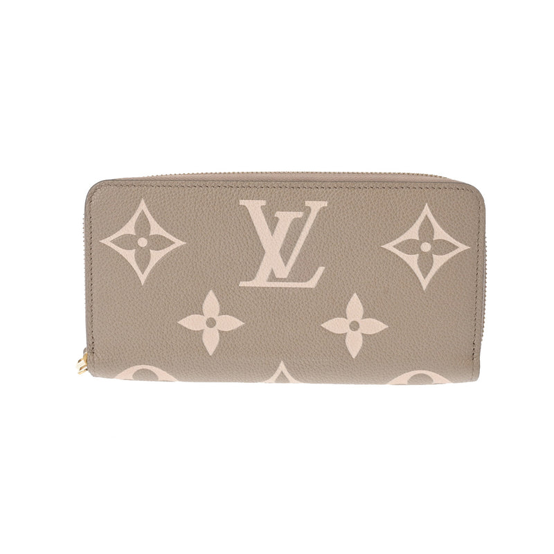 LOUIS VUITTON ルイヴィトン モノグラムアンプラント ジッピーウォレット トゥルトレール/クレーム M69794 レディース レザー 長財布 Aランク 中古 銀蔵