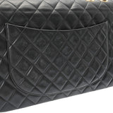 CHANEL シャネル デカマトラッセ  チェーンショルダー ブラック A01094 レディース ラムスキン ショルダーバッグ Bランク 中古 銀蔵