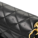 CHANEL シャネル デカマトラッセ  チェーンショルダー ブラック A01094 レディース ラムスキン ショルダーバッグ Bランク 中古 銀蔵