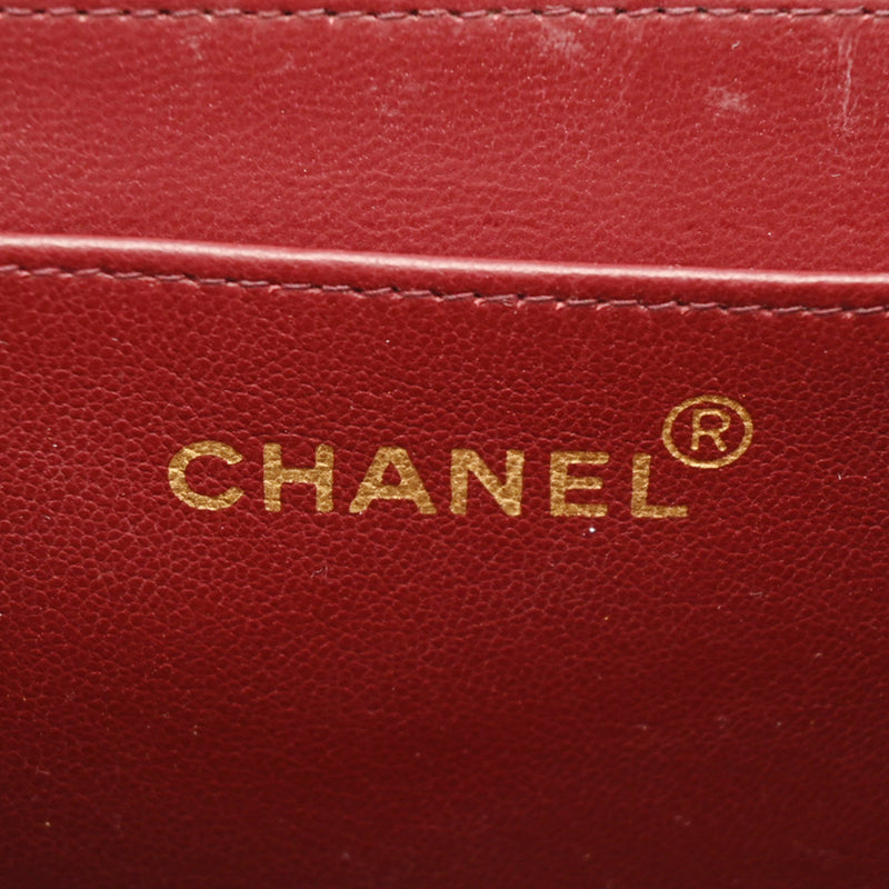 CHANEL シャネル デカマトラッセ  チェーンショルダー ブラック A01094 レディース ラムスキン ショルダーバッグ Bランク 中古 銀蔵