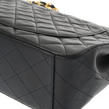 CHANEL シャネル デカマトラッセ  チェーンショルダー ブラック A01094 レディース ラムスキン ショルダーバッグ Bランク 中古 銀蔵