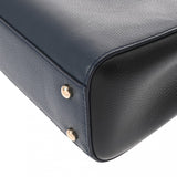 CHANEL シャネル ネオエグゼクティブ トート ミニ 2WAY ブラック/ネイビー A69929 レディース レザー ハンドバッグ Aランク 中古 銀蔵