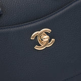 CHANEL シャネル ネオエグゼクティブ トート ミニ 2WAY ブラック/ネイビー A69929 レディース レザー ハンドバッグ Aランク 中古 銀蔵