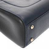 CHANEL シャネル ネオエグゼクティブ トート ミニ 2WAY ブラック/ネイビー A69929 レディース レザー ハンドバッグ Aランク 中古 銀蔵